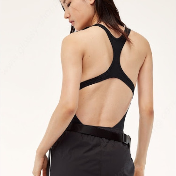 Aritzia/TNA Kayte Bodysuit (blue) - Picture 3 of 6